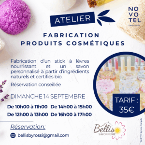 Atelier Stick à lèvres nourrissant et un savon en forme de fleur